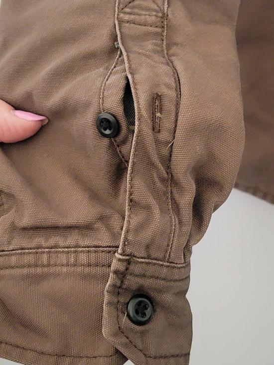 Eddie Bauer Men's Brown Utility Jacket 100% Cotton Size XL - Picture 5 of 8